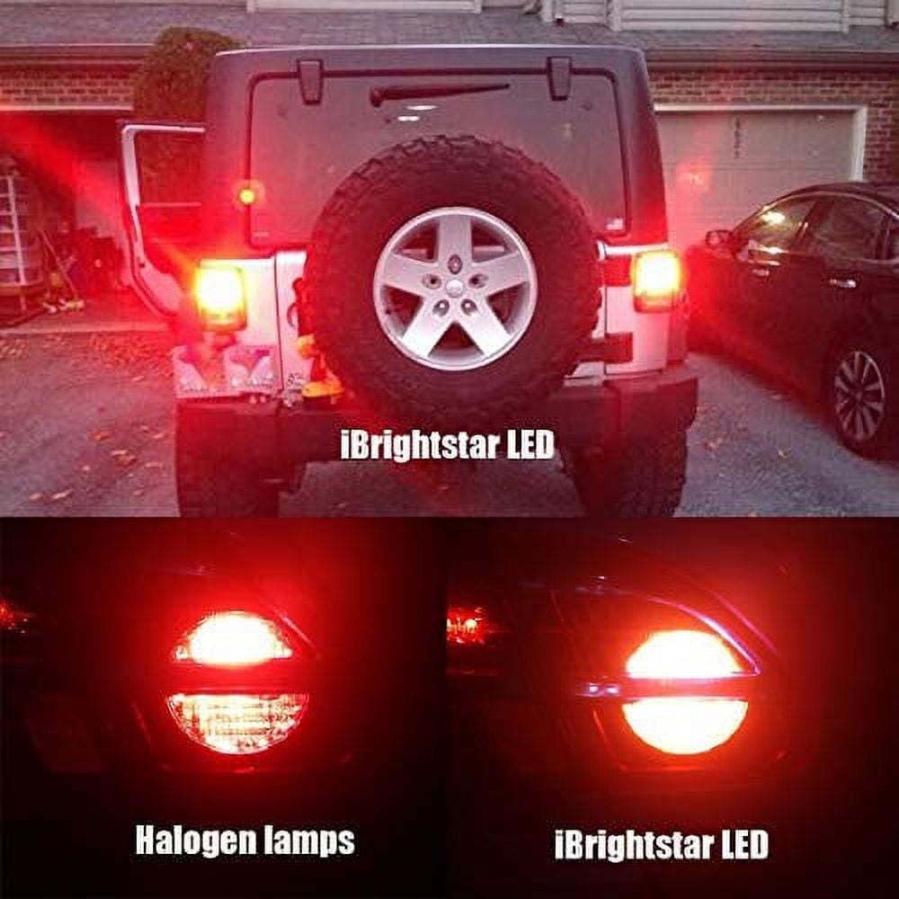 iBrightstar Newest 9-30V Flashing Strobe Blinking Brake Lights