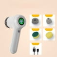 thumbnail image 2 of Cordless Power Scrubber with LED Display - 5 Brush Heads for All - Around Cleaning, 2 of 4