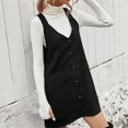 thumbnail image 2 of Women's Casual Suspender Dress Autumn Winter Soft Fabric Comfortable Stylish Flowy A-Line Outfit, 2 of 2