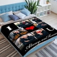 thumbnail image 3 of Custom Blanket with Picture, Customized Throw Blanket Gifts for Birthday Valentines Day Wedding, Personalized Photo Blanket Couple Gifts for Women Men Wife Husband Friend Blankets, 3 of 5