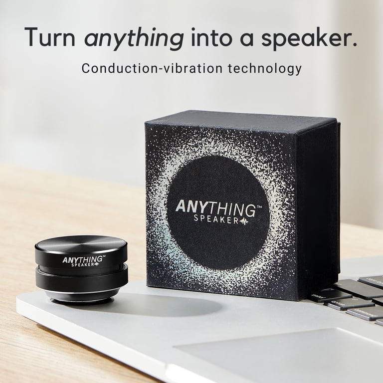 vibration speaker walmart Anything Speaker - Turn Anything Into A Speaker - Mini Bluetooth Speaker