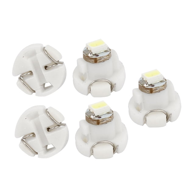 5 pcs blanco T3 3020 SMD 1 LED Lámpara Luz de techo Lámpara de indicador de DC 12V interna para automóviles