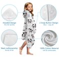 thumbnail image 7 of White Cow Milk Cow Pattern Hooded Bath Towel，50"x30" for Ages 3 To 12 Kids, Quick Dry Lightweight Soft Microfiber Hood Beach Towel Cover Up for Kids, 7 of 7