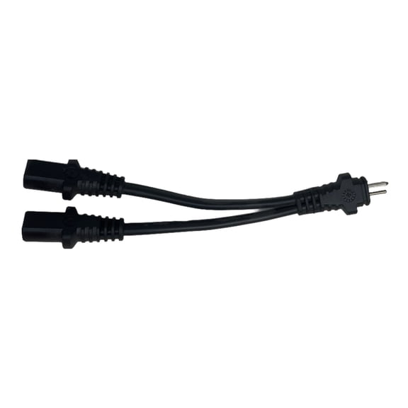 ProFurnitureParts 6 inch 2 Pin Splitter Lead Y Cable 2 Motors to 1 Power Supply for Electric Recliner Lift Chair
