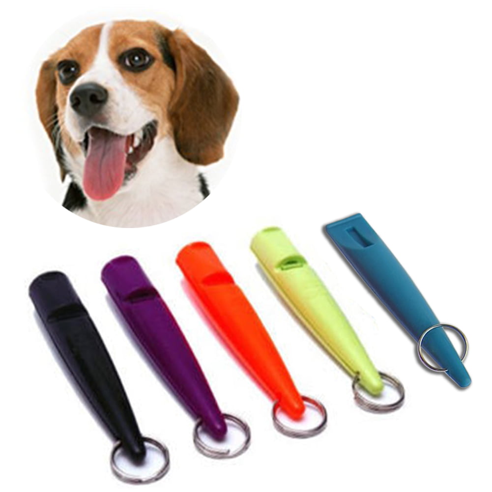 8 Colors Pet Dog Whistle Anti Bark Ultrasonic Sound Dogs Training Flute Tools 