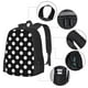 thumbnail image 2 of Fotbe Black and White Polka Dot Mochila para Hombre y Mujer - Tela Oxford 600D Resistente - Mochila Impermeable de Gran Capacidad para Escuela, Viajes y Senderismo, 2 of 6
