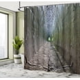 thumbnail image 5 of Ambesonne Brown Shower Curtain, Dungeon Old Side Tunnel, 69"Wx84"L, Brown, 5 of 5