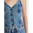 thumbnail image 5 of Kacey Lee Women's Fitted Denim Vest, Sizes XS-XXL, 5 of 7
