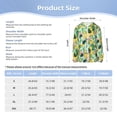 thumbnail image 5 of Xecao Avocado Print Fishing Shirts for teenager Long Sleeve UV Sun Protection Hoodie with Zipper Outdoor Hiking Shirts-Large, 5 of 7