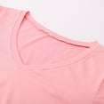thumbnail image 6 of 2024 Women's V Neck Long Sleeve Basic T-Shirt - Slim Fit, Polyester Spandex, Daily Office, 6 of 6