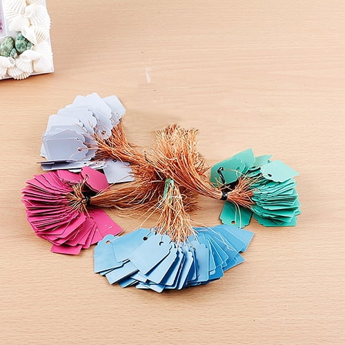 opvise 100 Pcs Waterproof Strip Line Gardening Labels Signs Plant Hanging Tags Green