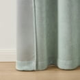 thumbnail image 4 of Mainstays Shimmer Rod Pocket 99% Blackout Curtains, Set of 2, Green, 37" W x 84" L, 4 of 5