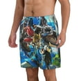 thumbnail image 2 of The Legend of Zelda Mens Swim Trunks Quick Dry Board Shorts with Mesh Lining, Hawaii Beach Shorts Swimwear Bathing Suits, 2 of 7
