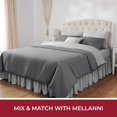 thumbnail image 7 of Mellanni Iconic Collection Ruffled Microfiber Bed Skirt 15" Drop, Twin XL, Light Gray, 7 of 7