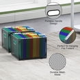 thumbnail image 4 of Samstar 2 Pack Hanging File Organizer, Mesh File Folder Box Filing Box File Cabinet Organizer Storage Boxes, Letter Size, 4 of 6