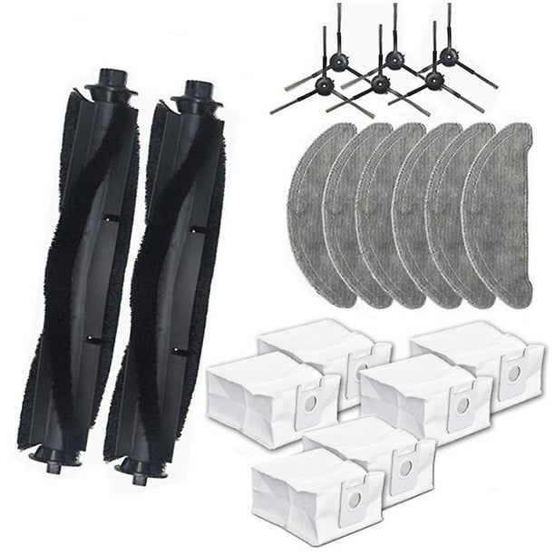 Reemplazo de robots de barrido Allinless cepillo principal trapeadores bolsas de polvo para Xiaomi Roidmi Eve Plus Robot