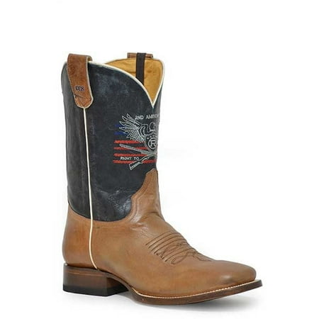 

Men s Roper The 2nd Amendment CCS Leather Boots Handcrafted Tan