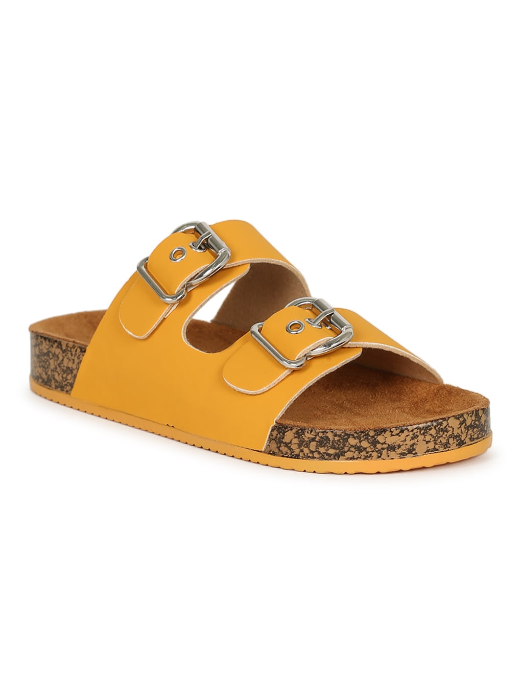 nubuck slide sandals