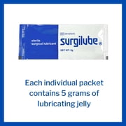 Surgilube Lubricating Jelly - Carbomer free Sterile 5 Gram Individual Packet 144 per Box 281020545