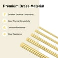 thumbnail image 2 of 5-Pack Solid Brass Rod, 3,4,5,6,8mm Dia 100mm Long Knife Handle Round Stock, 2 of 7