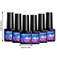 thumbnail image 2 of 6Pc Thermal Nail Polish Set, 48Ml S208-13 - 6Pc Warm Gradient Removable Gel Nail Polish Set, 8Ml Each, Nail Art Easter Mother'S Day Nail Makeup Organizers, 2 of 2