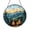 Acrylic 3.5 Inch, variant on Sunset Sky Mountain Window Panel – Decorative Glass Landscape