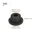 thumbnail image 2 of Uxcell Rubber Grommet Mount Dia 45/64" (18mm) Round T Type for Wire Protection 4 Pack, 2 of 5