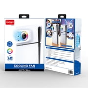 PS5 Slim Side-Mount RGB Cooling Fan with USB HUB - Smart Temperature Control, Illuminated Faceplate, 4-Port USB Expander for Disc & Digital Editions | PS5 Slim Accessories