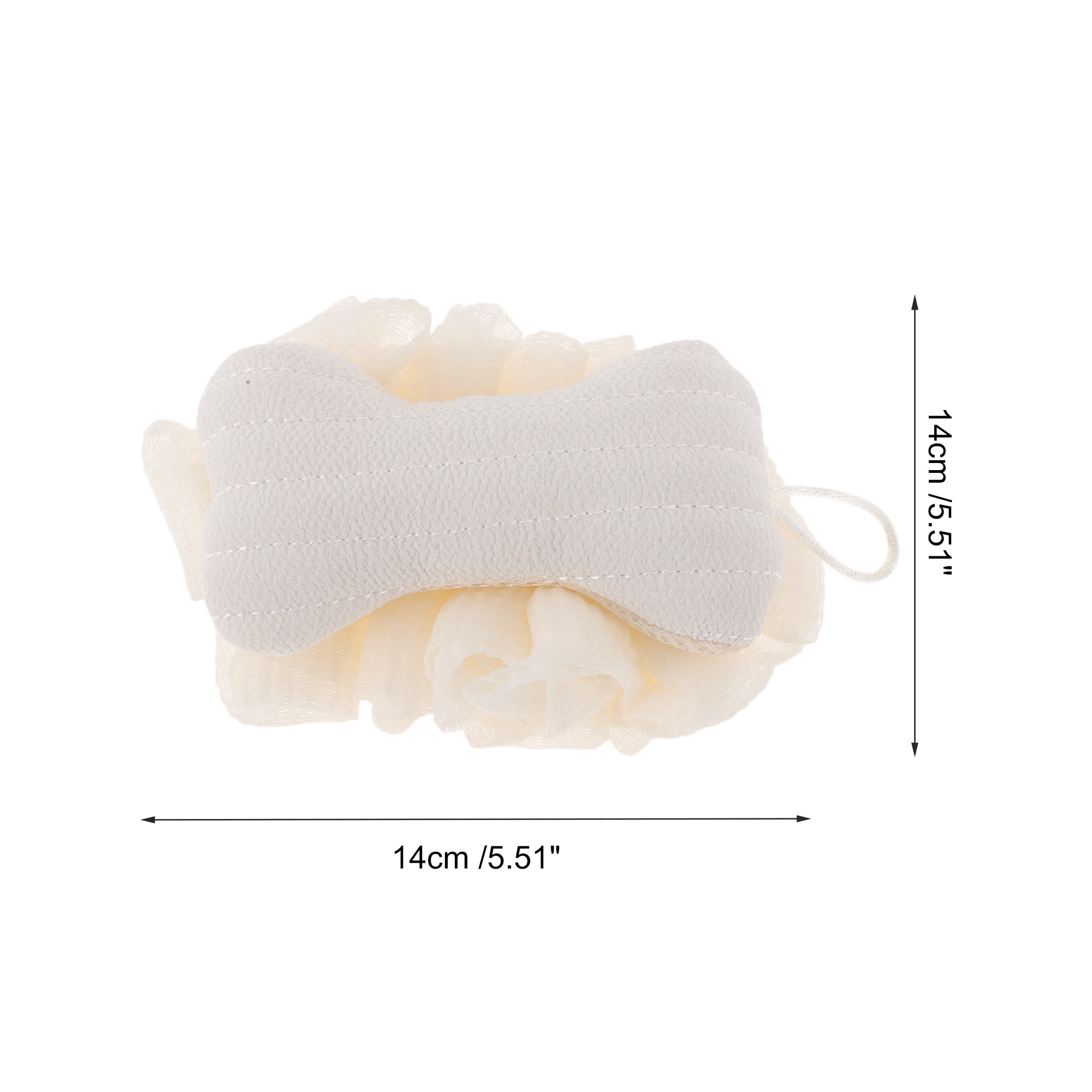 Unique Bargains Cartoon Bath Sponge Beige 5.51"x5.51"x3.54" 1 Pc