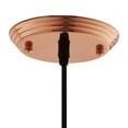 thumbnail image 4 of Modway Dimple 11" Bell Shaped Metal Pendant Lamp in Rose Gold and Black, 4 of 5