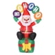 thumbnail image 1 of Santa Claus Inflable De 6 Pies Con Luces LED, Papá Inflable Para Decoraciones Navideñas Al Aire Libre En El Jardín, Césped Y Fiestas En Casa., 1 of 7