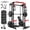 SM00 Home Gym Package ( Weight Bench & 340LBS Plates & Cable Accessories), variant on Mikolo Smith Machine, 2000LBS Power Cage Squat Rack with Smith Bar, Two LAT Pull-Down Systems, Cable Crossover Machine and More Cable Attachment for Home Gym