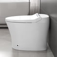 thumbnail image 3 of Smart toilet w/Built-in Heated Seat,One Piece Elongated Modern Toilet w/Adjustable Temp Heated Seat,Auto Flush, Dual Flush Toilet 1/1.28 GPF,Foot sensor Flush,White Night Light,Knob Control, 3 of 17
