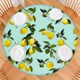 thumbnail image 2 of Round Picnic Table Cloth 100% Waterproof & Oil Proof, Elastic Fitted Table Cover for 36"-44" Round Tables, for Dining, Camping, Outdoor, 2 of 3