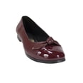 thumbnail image 1 of FLAT BALERINA CASUAL DE MUJER SINTETICO VINO MARCA LEON 7043E, 1 of 4