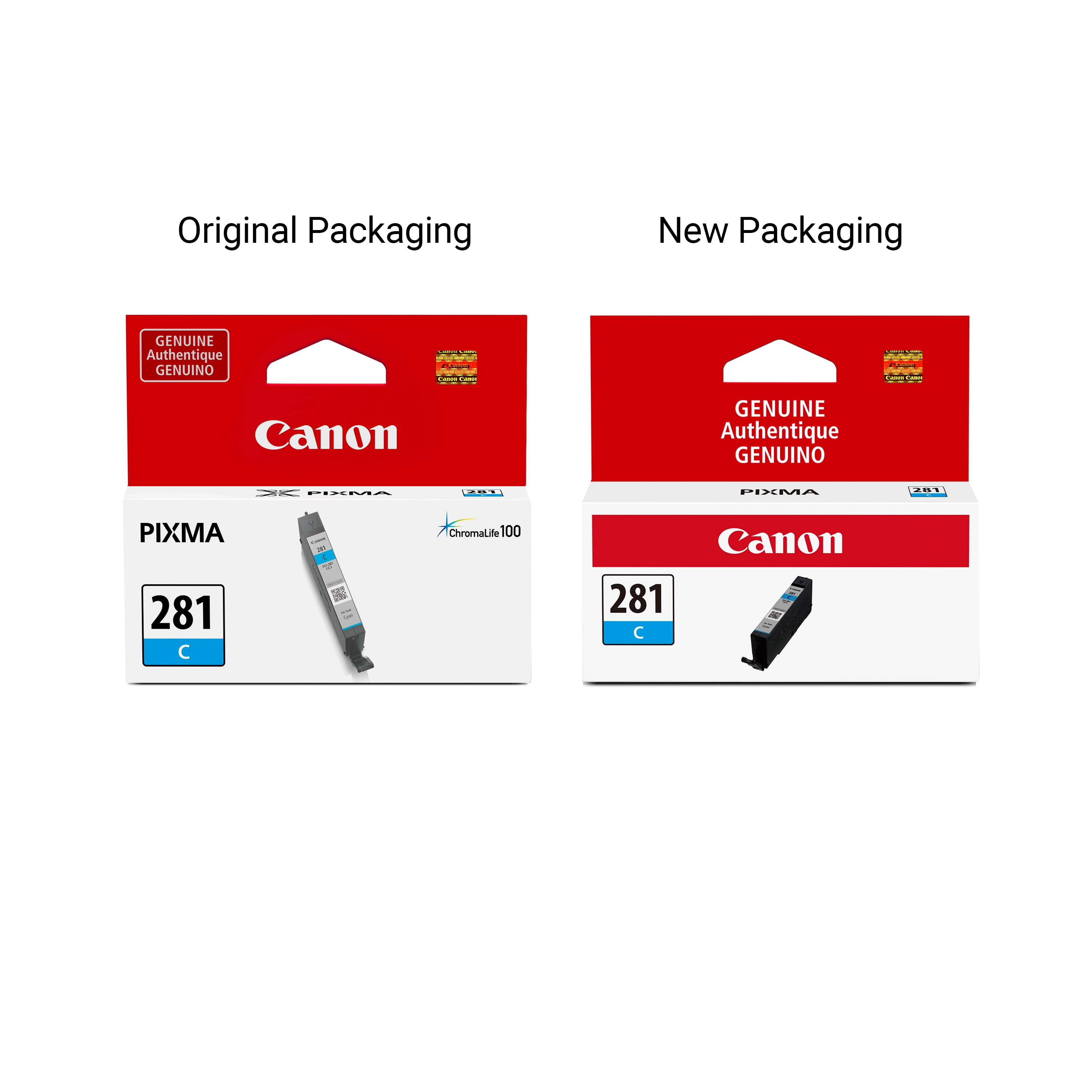 (4 pack) Canon CLI-281 C Cyan Ink Cartridge