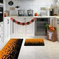 thumbnail image 3 of Halloween Kitchen Rug Set of 2, Non Slip Pumpkin Spooky Mats with Anti Fatigue Comfort, Washable Halloween Decor Rugs for Sink Laundry Office, Farmhouse Holiday Floor Mats 15.8x23.6+15.8x43.3 Inches, 3 of 6