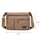 thumbnail image 5 of Bolso Mensajero Informal para Hombre Bolso Lona Multifuncional Bolso Uso Diario para Hombre (café), 5 of 9