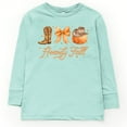 thumbnail image 4 of Coquette Howdy Fall - Youth Long Sleeve Graphic T-Shirt and Toddler Long Sleeve Graphic Tee, 4 of 12