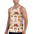 thumbnail image 2 of KLL Fall Farm Pumpkin Print Men's Muscle Gym Workout Stringer Tank Tops Bodybuilding Fitness T-Shirts Tank Tops Men-4X-Large, 2 of 7