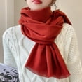 thumbnail image 1 of Nuevas mujeres espesar Color sólido bufanda Hijab con borla chal se?ora abrigo cálido suave cabeza bufandas grande S ShuxiuWang 8390605052279, 1 of 1