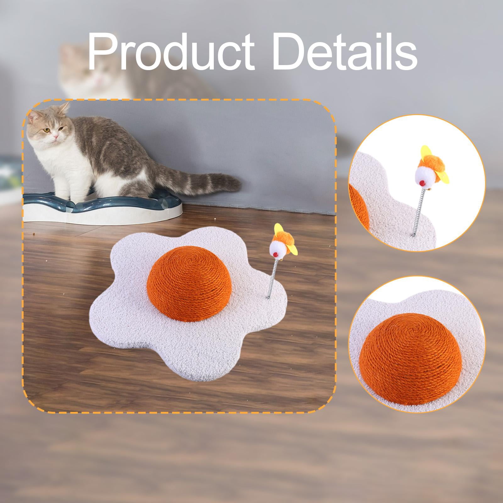EHJRE Cat Scratching Board, Indoor Pet Toy, Scratch-Resistant, Wear-Resistant, Comfortable, Interactive Kitten Toy, Cat Scratching Board 28cm