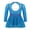 Sky Blue, variant on Girls Shiny Rhinestone Skating Dress Long Sleeve Gym Skirted Leotard