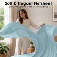 thumbnail image 6 of Lux Decor Twin XL Sheets Set 4 Piece - 16” Deep Pocket Bed Sheets Set, Ultra Soft Microfiber Bedding Sheets & Pillowcases - Blue, 6 of 9