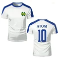thumbnail image 2 of Camiseta 3D para hombre, camiseta de fútbol de la escuela Atom South Raw Olive y Benji Kit, camiseta animada de capitán para niños, camiseta informal de alta calidad, 2 of 5