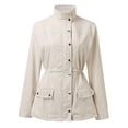 thumbnail image 5 of Futezty Women Zip Up Cardigan Jackets Lightweight Long Sleeve Snap Button Coats Outwear, 5 of 5