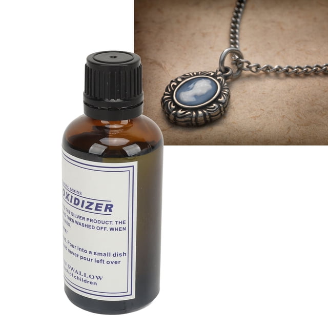 Soluciónt antigua de plata, oxidzer de plata esterlina ennegrecida de bricolaje de bricolaje rápido para hacer manualidad