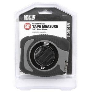 

Master Mechanic Closed Reel Tape Measure Steel 3/8-In. x 50-Ft. 1 Pack