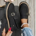 thumbnail image 6 of Xiaoxatg Women's Casual Shoes Stylish Solid Color Platform Mary Jane On Comfortable Leather Loafers for Everyday Walking Needs 7.5 Black, 6 of 9