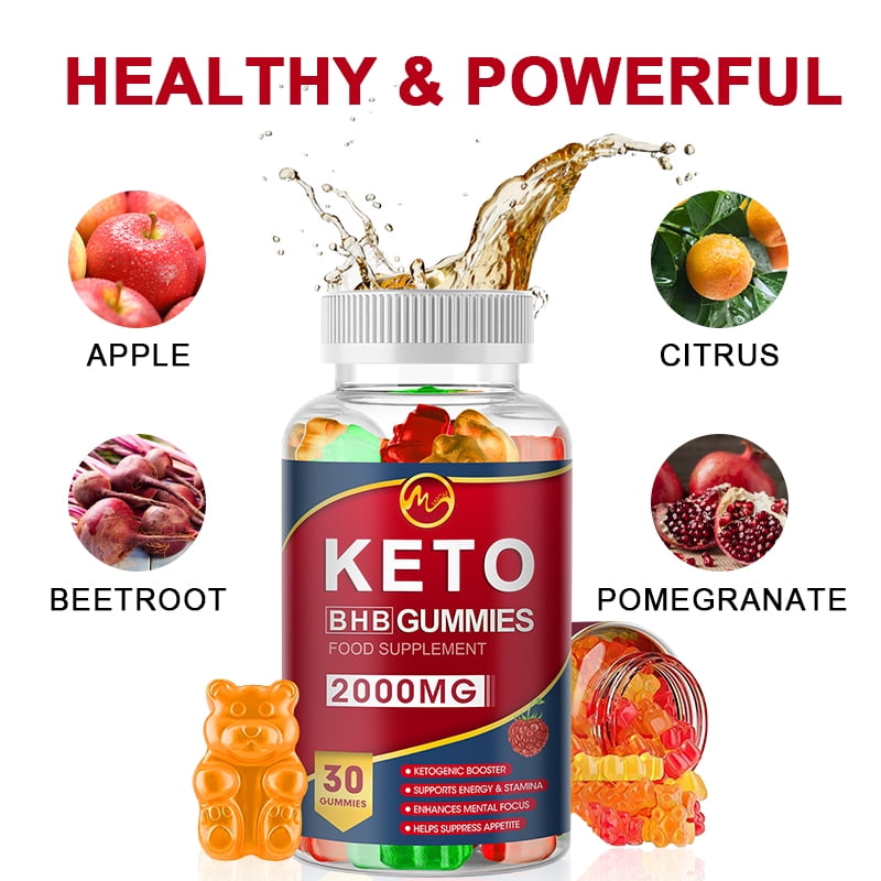 (3 Pack) Minch Keto BHB Gummies 2000mg with MCT Oil, Apple Cider Vinegar, Supply Dietary Supplement, 120 Gummies